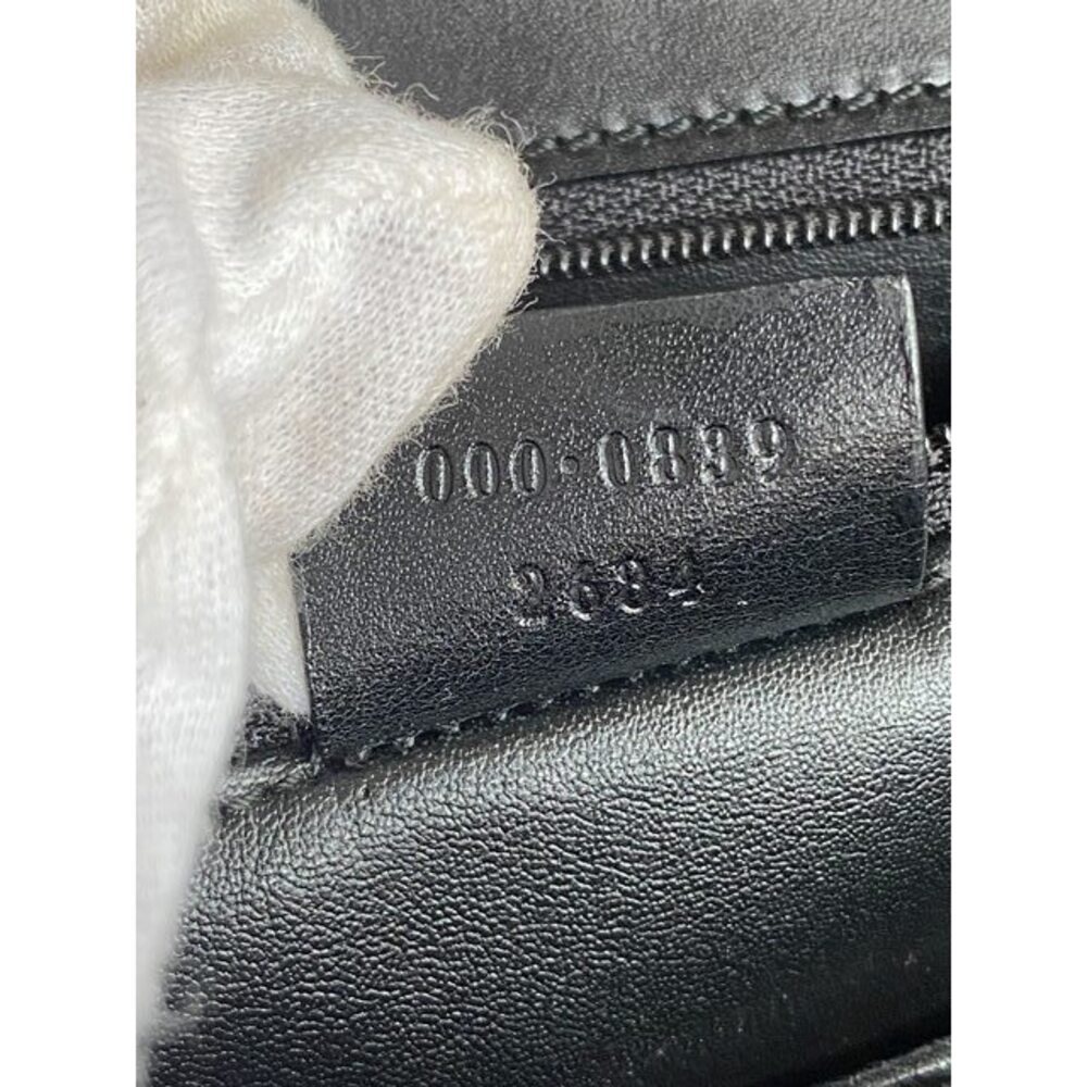 GUCCI Handbag Felt Turnlock Closure Cream Beige Leather Strap - Picture 8 of 8